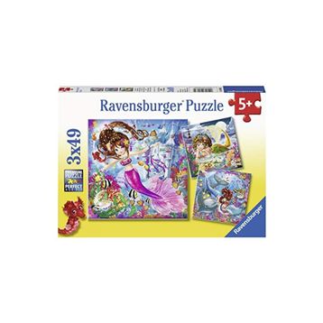 Ravensburger 3x49 Parça WD Mermaid Yapboz