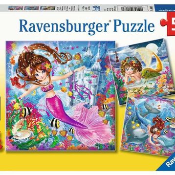 Ravensburger 3x49 Parça WD Mermaid Yapboz