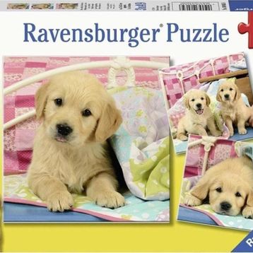Ravensburger 49 Parça Puppies 3lü Puzzle