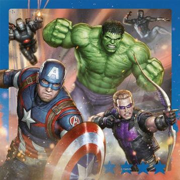 Ravensburger Avengers Kare 3X49 Parça Puzzle