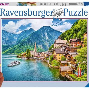 Ravensburger Avusturya'da Bir Köy Hallstatt 500 Parça Puzzle