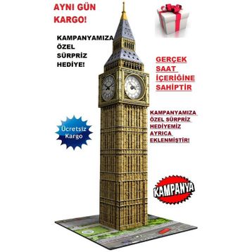 Ravensburger Big Ben Gerçek Saatli 216 Parça 3D Puzzle