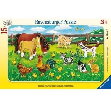 Ravensburger Çayırda Hayvanlar 15 Parça Çocuk Puzzle