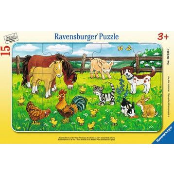 Ravensburger Çayırda Hayvanlar 15 Parça Çocuk Puzzle