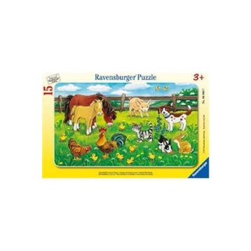 Ravensburger Çayırda Hayvanlar 15 Parça Çocuk Puzzle
