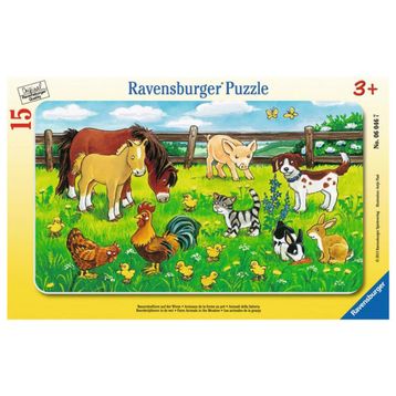 Ravensburger Çayırda Hayvanlar 15 Parça Çocuk Puzzle