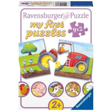 Ravensburger Çiftlik 9x2 İlk Puzzle