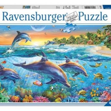 Ravensburger Günbatımında Yunuslar 500 Parça Puzzle