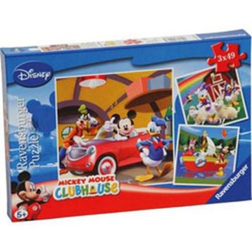 Ravensburger Mıckey Club House 3X49 Parça Puzzle
