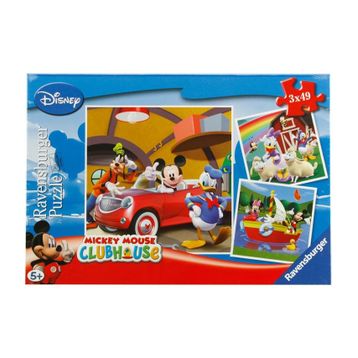 Ravensburger Mıckey Club House 3X49 Parça Puzzle