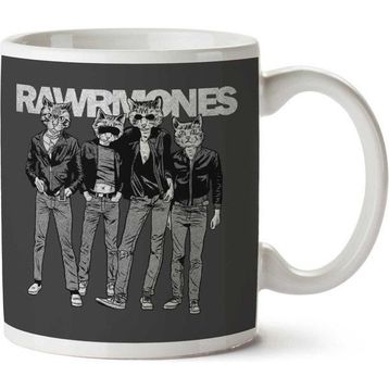 Rawrmones Cat Ramones Baskılı Kupa