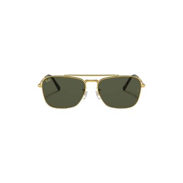 Ray-Ban 3636 9196/31 55 New Caravan Unisex Gold Köşeli Çerçeve Güneş Gözlüğü