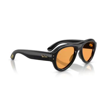 Ray-Ban Aviator Puffer RB 4925 601/7 50 Siyah-Turuncu Unisex Güneş Gözlüğü