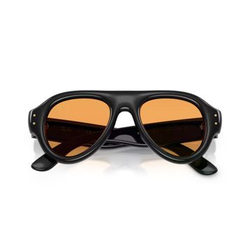 Ray-Ban Aviator Puffer RB 4925 601/7 50 Siyah-Turuncu Unisex Güneş Gözlüğü