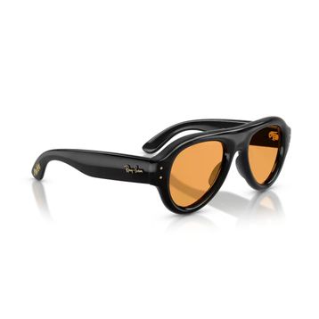 Ray-Ban Aviator Puffer RB 4925 601/7 52 Siyah-Turuncu Unisex Güneş Gözlüğü