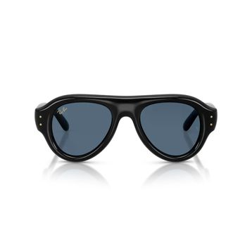 Ray-Ban Aviator Puffer RB 4925 601/80 50 Siyah-Koyu Mavi Unisex Güneş Gözlüğü