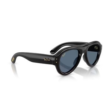 Ray-Ban Aviator Puffer RB 4925 601/80 52 Siyah-Koyu Mavi Unisex Güneş Gözlüğü