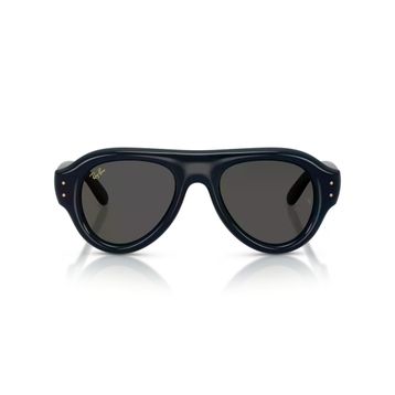Ray-Ban Aviator Puffer RB 4925 689587 50 Şeffaf Koyu Mavi-Siyah Unisex Güneş Gözlüğü