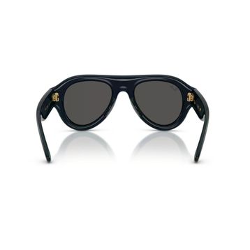 Ray-Ban Aviator Puffer RB 4925 689587 50 Şeffaf Koyu Mavi-Siyah Unisex Güneş Gözlüğü