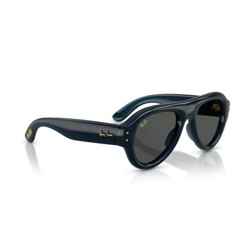 Ray-Ban Aviator Puffer RB 4925 689587 50 Şeffaf Koyu Mavi-Siyah Unisex Güneş Gözlüğü