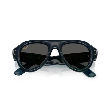 Ray-Ban Aviator Puffer RB 4925 689587 52 Şeffaf Koyu Mavi-Siyah Unisex Güneş Gözlüğü