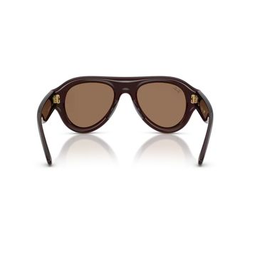 Ray-Ban Aviator Puffer RB 4925 689673 50 Koyu Kahverengi Unisex Güneş Gözlüğü