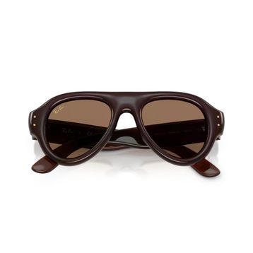 Ray-Ban Aviator Puffer RB 4925 689673 50 Koyu Kahverengi Unisex Güneş Gözlüğü