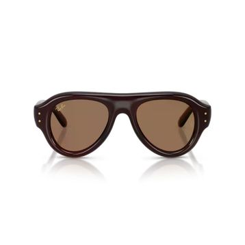 Ray-Ban Aviator Puffer RB 4925 689673 52 Koyu Kahverengi Unisex Güneş Gözlüğü