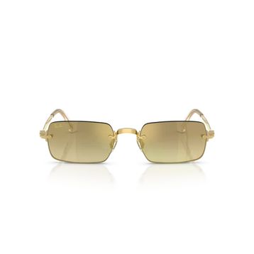 Ray-Ban By Asap Rocky RB 3928 001/7I 54 Gold-Brown Aynalı Güneş Gözlüğü