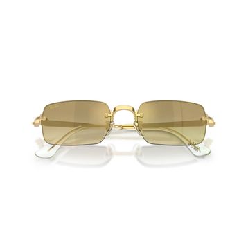 Ray-Ban By Asap Rocky RB 3928 001/7I 54 Gold-Brown Aynalı Güneş Gözlüğü