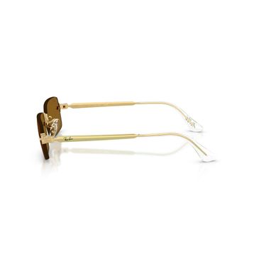 Ray-Ban By Asap Rocky RB 3928 001/83 54 Gold-Dark Brown Polarize Güneş Gözlüğü