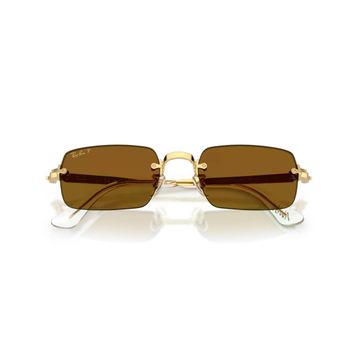Ray-Ban By Asap Rocky RB 3928 001/83 54 Gold-Dark Brown Polarize Güneş Gözlüğü
