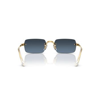 Ray-Ban By Asap Rocky RB 3928 001/S2 54 Gold-Blue Aynalı Güneş Gözlüğü