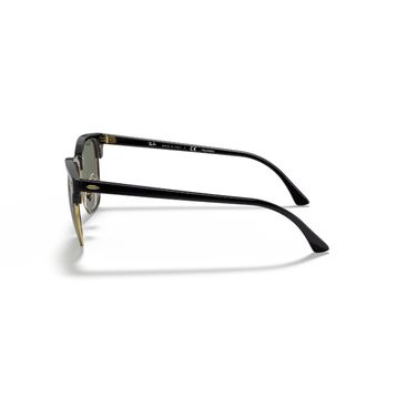 Ray-Ban Clubmaster RB 3016 901/58 55 Black/Gold-Green Polarize Unisex Güneş Gözlüğü