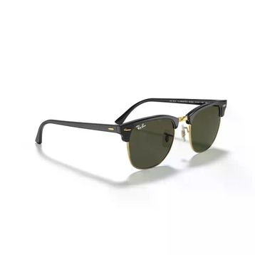 Ray-Ban Clubmaster RB 3016 W0365 51 Black/Gold-Green Unisex Güneş Gözlüğü