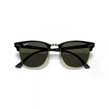 Ray-Ban Clubmaster RB 3016 W0365 51 Black/Gold-Green Unisex Güneş Gözlüğü