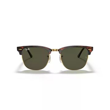 Ray-Ban Clubmaster RB 3016 W0366 49 Tortoise/Gold-Green Unisex Güneş Gözlüğü