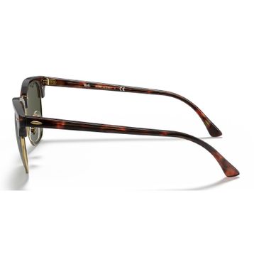 Ray-Ban Clubmaster RB 3016 W0366 55 Tortoise/Gold-Green Unisex Güneş Gözlüğü