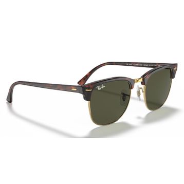 Ray-Ban Clubmaster RB 3016 W0366 55 Tortoise/Gold-Green Unisex Güneş Gözlüğü