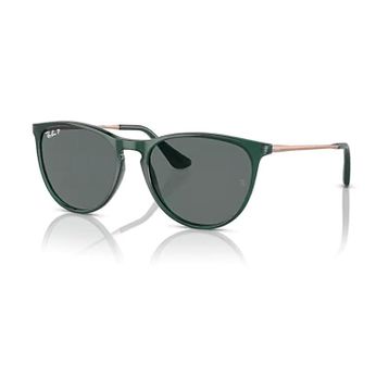 Ray-Ban Junior RJ 9060S 713081 50 Erika Polarize Çocuk Oval Yeşil Kemik Güneş Gözlüğü