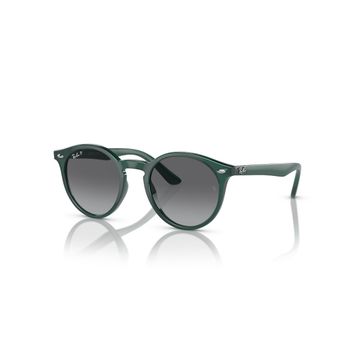 Ray-Ban Junior RJ 9064S 7130T3 44 Polarize Çocuk Oval Yeşil Kemik Güneş Gözlüğü