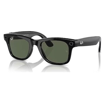 Ray-Ban Meta Wayfarer Parlak Siyah-Yeşil Akıllı Gözlük