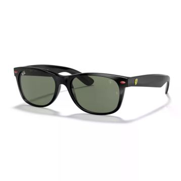 Ray-Ban RB 2132M F60131 55 Scuderia Ferrari New Wayfarer Oval Siyah Kemik Unisex Güneş Gözlüğü