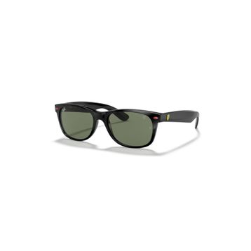 Ray-Ban RB 2132M F60131 55 Scuderia Ferrari New Wayfarer Oval Siyah Kemik Unisex Güneş Gözlüğü