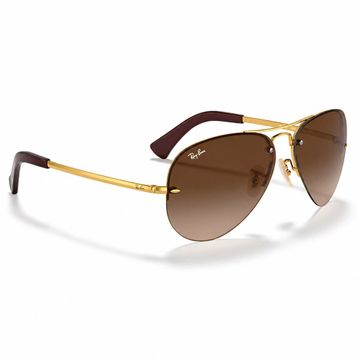 Ray-Ban RB 3449 001/13 59 Gold-Brown Erkek Güneş Gözlüğü