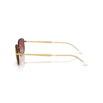 Ray-Ban RB 3768 001/D0 56 Arista Gold-Dark Violet Unisex Güneş Gözlüğü