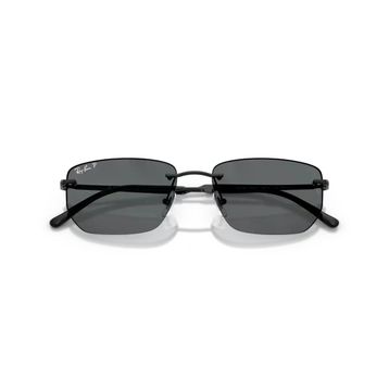 Ray-Ban RB 3768 002/81 56 Black-Dark Grey Polarize Unisex Güneş Gözlüğü