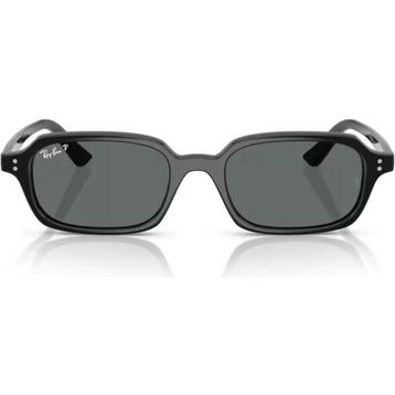 Ray-Ban RB 4455 667781 49 Polarize Zuri Unisex Yastık Siyah Kemik Güneş Gözlüğü