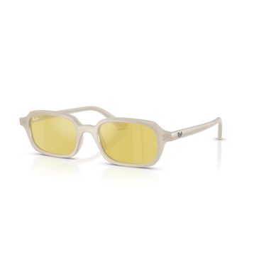 Ray-Ban RB 4455 68086D 49 Aynalı Zuri Unisex Beyaz Yastık Kemik Güneş Gözlüğü