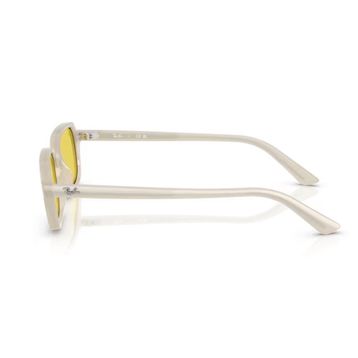 Ray-Ban RB 4455 68086D 49 Aynalı Zuri Unisex Beyaz Yastık Kemik Güneş Gözlüğü